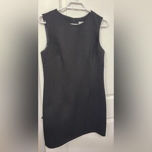 ALFRED SUNG Sleeveless Black Textured Sheath Dress